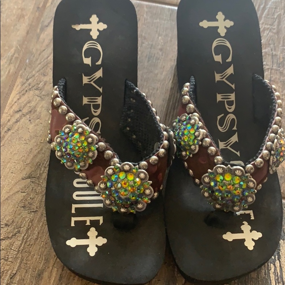 Gypsy Soule platform flip flops